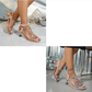 👡 2026 Damen High-Heels – Blumen & Strass