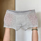 10A antibakterielle Herren-Boxershorts aus Eisseide mit Spitze und Mesh