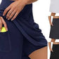 Damen-Skort (Rock-Shorts-Kombination), knielang (20 Zoll), für Golf und Tennis