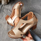 Modische orthopädische Damen-Sandalen mit Blockabsatz 2025