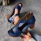 Modische orthopädische Damen-Sandalen mit Blockabsatz 2025