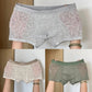 10A antibakterielle Herren-Boxershorts aus Eisseide mit Spitze und Mesh