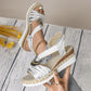 💕Modische Keilsandalen für Damen mit elastischem Riemen👡