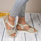 💕Modische Keilsandalen für Damen mit elastischem Riemen👡