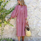 💖 Elegant boho maxiklänning för kvinnor med puffärmar👗 