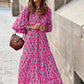 💖 Elegant boho maxiklänning för kvinnor med puffärmar👗 