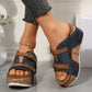 2025🔥Plateau-Sandalen mit Keilabsatz und Cut-outs