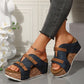2025🔥Plateau-Sandalen mit Keilabsatz und Cut-outs