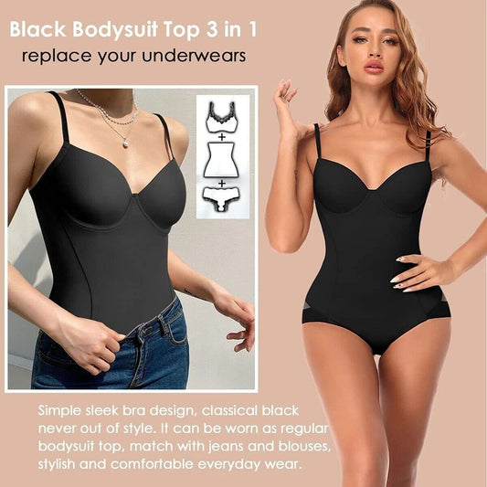 🔥Shapewear-Body mit BH | Raffinierter, figurformender, verstellbarer Bund✨