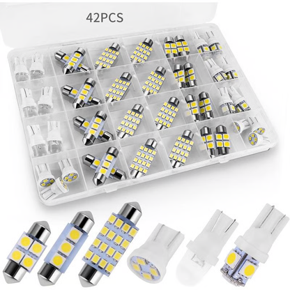 💡42-teiliges Superhelles LED Auto-Innenraumbeleuchtungs-Set – Plug & Play Upgrade für dein Auto ✨