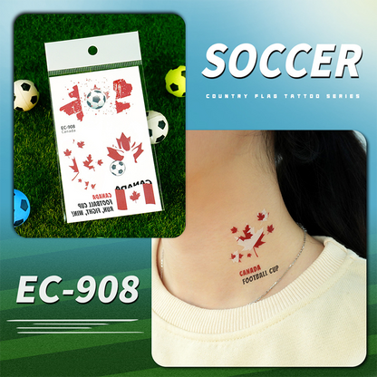 🌞Frühlingserwachen: 49% Rabatt!✨⚽ WM 2026 Flaggen-Tattoos | Wasserdichte Temporäre Fußball-Tattoos | Die Saubere Alternative zu Schminke (Gesicht & Körper)