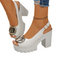 👡49% RABATT! ✨ Elegante Peep-Toe-Sandalen mit Schnallenabsatz – Stilvoll, Bequem & Perfekt Für Jeden Anlass 🌸