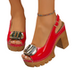 👡49% RABATT! ✨ Elegante Peep-Toe-Sandalen mit Schnallenabsatz – Stilvoll, Bequem & Perfekt Für Jeden Anlass 🌸