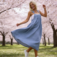 👗 49% RABATT! 💙 Damen Latzkleid in Denim-Optik – Locker, Modern & Perfekt Für Den Alltag 🌸