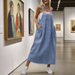 👗 49% RABATT! 💙 Damen Latzkleid in Denim-Optik – Locker, Modern & Perfekt Für Den Alltag 🌸