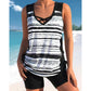 Neues Bikini-Set für Damen (Modell 2026) im Tank-Top-Stil mit Bauch-weg-Effekt (inkl. integrierter Pads) — (inkl. Shorts) 🔥
