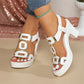 👡 Neu 2026 | T-Steg-Sandalen mit Blockabsatz