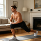 Schnelltrocknende Herren-Sportcapris mit Reißverschlusstaschen