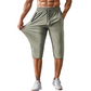 Schnelltrocknende Herren-Sportcapris mit Reißverschlusstaschen
