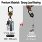 💥🏆Retractable Carabiner Keychain 🎣 – 65cm Steel Cord, Heavy-Duty Badge Reel, Lightweight EDC Tool for Keys, ID & Outdoor Use