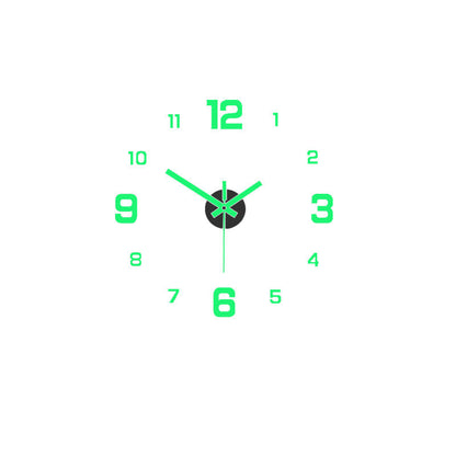 3D DIY Leuchtende Acryl-Wanduhr Set